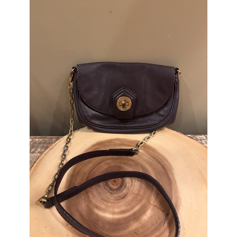 Vintage Marc‎ By Marc Jacobs Leather Crossbody Shoulder Bag Purse Small Black